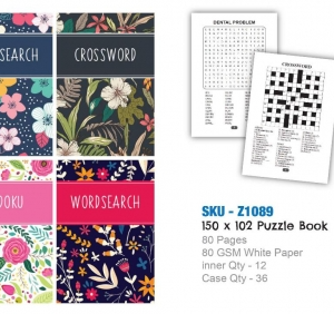 A6 Crossword / Sudoku / Wordsearch Books ( Zero VAT )